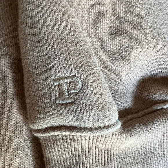 PINK Victoria's Secret Half-Zip Cowl Neck Sweater in Beige - Picture 9 of 10